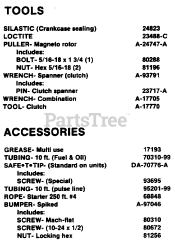 Homelite 245 (UT-10643) - Homelite Chainsaw Tools &amp; Accessories