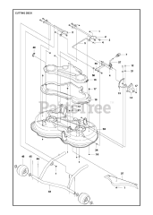 Husqvarna R 112 C (967178402) - Husqvarna Swedish Riding Mower (2021-01) MOWER DECK / CUTTING DECK 2