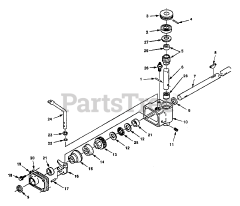Echo LM-212 P - Echo Walk-Behind Lawn Mower Drive System - Exploded View
