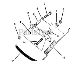 Snapper 7060462 - Snapper Deck Belt Idler