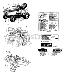 AGCO 1613 H (1692109) - AGCO Lawn Tractor, 12.5hp