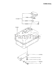 Kawasaki FA130D-CS08 - Kawasaki Engine FUEL-TANK/FUEL-VALVE