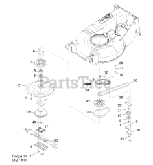Exmark ECXHNBBC21 - Exmark 21" X-Series Walk-Behind Mower, Honda GXV, BBC (SN: 313000000 - 313999999) (2013)