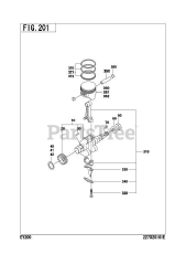 Subaru Robin EY200BB0100 (EY20) - Subaru Robin Engine 201 Crankshaft