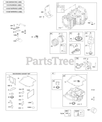 Briggs & Stratton 33R877-0022-B1 - Briggs & Stratton Vertical Engine Camshaft, Crankshaft, Cylinder, Engine Sump, Gasket Set-Engine, Lubrication, Piston, Rings, and Connecting Rod, Warning Label