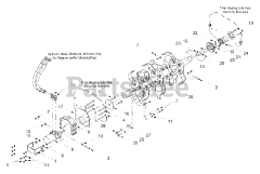 White Outdoor 190-825-101 - White Outdoor 30" Hydraulic Tiller Attachment (2002) Tine Drive Assembly