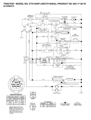 Husqvarna CTH 150 XP (954170076-A) - Husqvarna Lawn Tractor (2003-01) SCHEMATIC