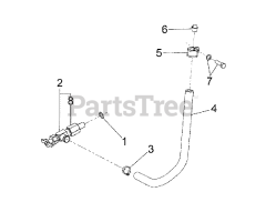 Briggs & Stratton 076143-00 - Briggs & Stratton 35kW Liquid Cooled Home Standby Generator Engine - 3.0L - Oil Drain Tube (312593)