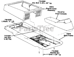 Lawnflite 135-501-049 - Lawnflite Lawn Tractor (1985) (Gibson Co-Operatives) Parts, Style B