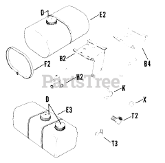 Kohler K241-46430 - Kohler K-Series Engine, Basic Version, 10hp, 7.5kW Fuel Tank (Cont.) TP-404-C