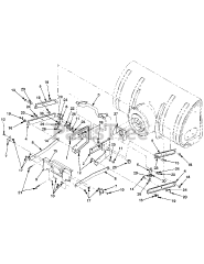 Cub Cadet 341 (190-341-100) - Cub Cadet 42" Snow Thrower Attachment Mounting Hitch And Sub Frame