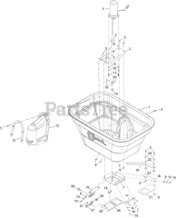 Exmark 135-0192 - Exmark Spreader Attachment (SN: 406294345 - 408644345) (Rev A) (2020) Spreader Hopper