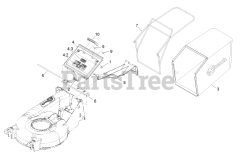 Exmark ECXKA21 - Exmark 21" X-Series Walk-Behind Mower, Kawasaki FJ180V (SN: 000920000 - 000999999) (2011)
