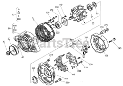 Toro 22333 (TX 525) - Toro Dingo Compact Utility Loader (SN: 270000401 - 270999999) (2007) Alternator Components