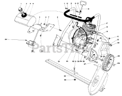 Toro 38130 (S-200) - Toro Snow Thrower (SN: 000000001 - 000015000) (1980) Engine Assembly (model 38130)