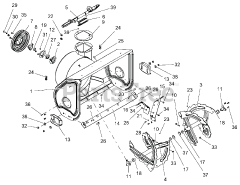 Ariens 921322 - Ariens Deluxe 28" Track Snow Blower, Ariens AX 254cc engine (SN: 000101 & Above)