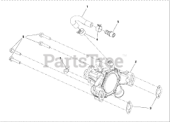 Briggs & Stratton 076131-03 - Briggs & Stratton 35kW Liquid Cooled Home Standby Generator Engine Service Parts - Water Pump