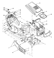Lawn Chief 13AR608G022 - Lawn Chief Lawn Tractor (1999) (Cotter & Company) Hood Style 8