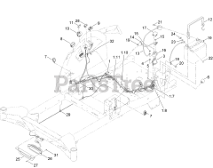Toro 76608 - Toro 60" Titan MAX Zero-Turn Mower (SN: 400000000 - 417419999) Electrical Assembly