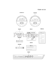 Kawasaki FE290D-BS03 - Kawasaki Engine LABEL