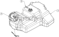 Murray 13AC26JD058 - Murray Lawn Tractor (2016) Fuel Tank