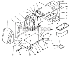 Exmark EXS-20KC - Exmark Explorer Zero-Turn Mower, 20hp Kohler (SN: 090000 - 101999) (1994) Grass Catcher