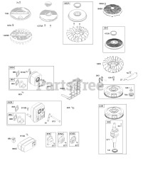 Briggs & Stratton 31E777-0118-B1 - Briggs & Stratton Vertical Engine Exhaust System, Flywheel
