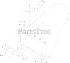 Toro 74312 (8000) - Toro 48" Z Master Zero-Turn Mower (SN: 400000000 - 402079999) Discharge Tube Assembly No. 103-9487