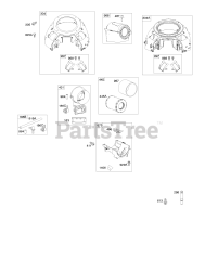 Briggs & Stratton 44T977-0013-G1 - Briggs & Stratton Vertical Engine Blower Housing, Air Cleaner