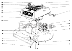 Toro 19271 - Toro Guardian Walk-Behind Mower (SN: 002000001 - 002999999) (1972)