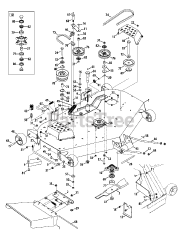 Cub Cadet 19B40015 (19B40015100) - Cub Cadet 48" FAB Mower Deck in Black (2015) att Mower Deck 48-Inch Fabricated Deck