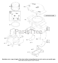 Briggs & Stratton 42D707-2280-E3 - Briggs & Stratton Vertical Engine Blower Housing