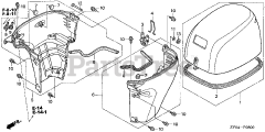 Honda BF15 D4 LGA (BALJ) - Honda Outboard Engine, Made in Japan (SN: BALJ-1100001 - BALJ-1199999) ENGINE COVER (1)