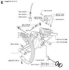 Husqvarna 55 RANCHER - Husqvarna Chainsaw (SN: 20060600001 - 20070500000) FUEL TANK &amp; HANDLE