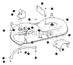 Murray 42561x8A - Murray 42" Lawn Tractor (1997) Pre-painted Blade Housing Assembly