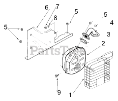 Briggs & Stratton 030274-0 - Briggs & Stratton ProClassic 5000-3 Portable Generator Exhaust And Fittings