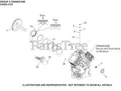 Kohler CH620-3193 - Kohler Command PRO Engine, Basic Version, 19hp, 14.2kW 02 CrankCase