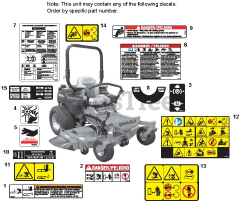 Gravely 992238 (Pro-Turn 466) - Gravely Pro-Turn 66" Zero-Turn Mower, Kawasaki (SN: 000101 - 019999)