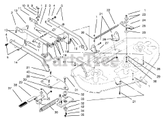 Toro 78420 - Toro 42" Rear-Discharge Mower Deck (SN: 049000001 - 049999999) (1994)