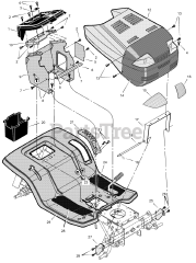 Murray 46103x50C - Murray 46" Garden Tractor (2001) Hood And Dash