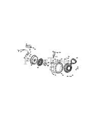 MTD 270-SU-11 - MTD Engine 270-SU-11 Flywheel &amp; Blower Housing