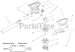 Toro 51539 (600) - Toro Air Rake Blower (SN: 079000001 - 079999999) (1997)