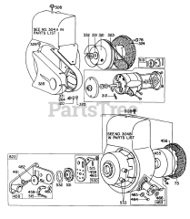 Briggs & Stratton 80232-0708-XX - Briggs & Stratton Horizontal Engine (2) Rewind Starter Assys.