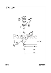 Subaru Robin EY152BB5090 (EY15-2) - Subaru Robin Engine 200 Crankshaft