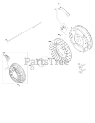 Briggs & Stratton 25V332-0006-F1 - Briggs & Stratton Horizontal Engine Flywheel, Ignition, and Starter Group