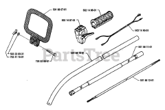 Husqvarna 16 R - Husqvarna String Trimmer (1986-10) Handle Assembly