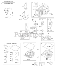 Briggs & Stratton 31R877-0031-B5 - Briggs & Stratton Vertical Engine CAMSHAFT,CRANKSHAFT &amp; COUNTER BALANCE, CYLINDER, ENGINE SUMP OIL FILL &amp; BREATHER, LUBRICATION, PISTON, RINGS, CONNECTING ROD