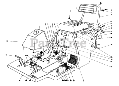 Toro 56022 - Toro 25" Premium Rear-Engine Riding Mower (SN: 005000001 - 005999999) (1975)