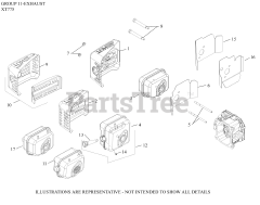 Kohler XT775-3060 - Kohler XT Series Engine, Made for MTD, 7.75 ft-lbs, 173cc 11 Exhaust