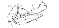 Snapper P 217018BV (85699) - Snapper 21" Walk-Behind Mower, 7hp FRONT WHEEL BRACKET